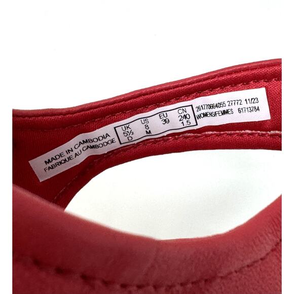 Clarks Collection Women's Chelseah Gem Wedge Sandal, Red Leather, Size 8 - Picture 7 of 7